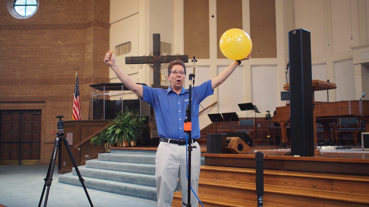 Pat demonstrating IR collection with Balloon