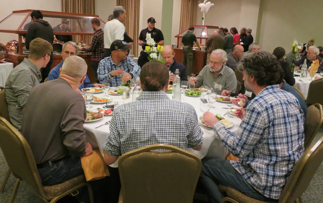 Sit down meals provides networking opportunities.